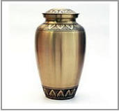 Brass urn