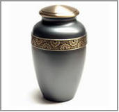 Brass urn