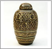Brass urn