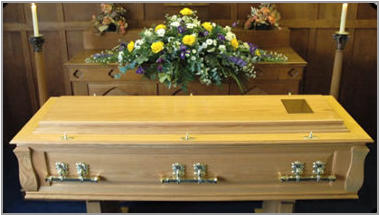 The Somer coffin - solid oak