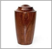 Wooden urn