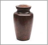 Wooden urn